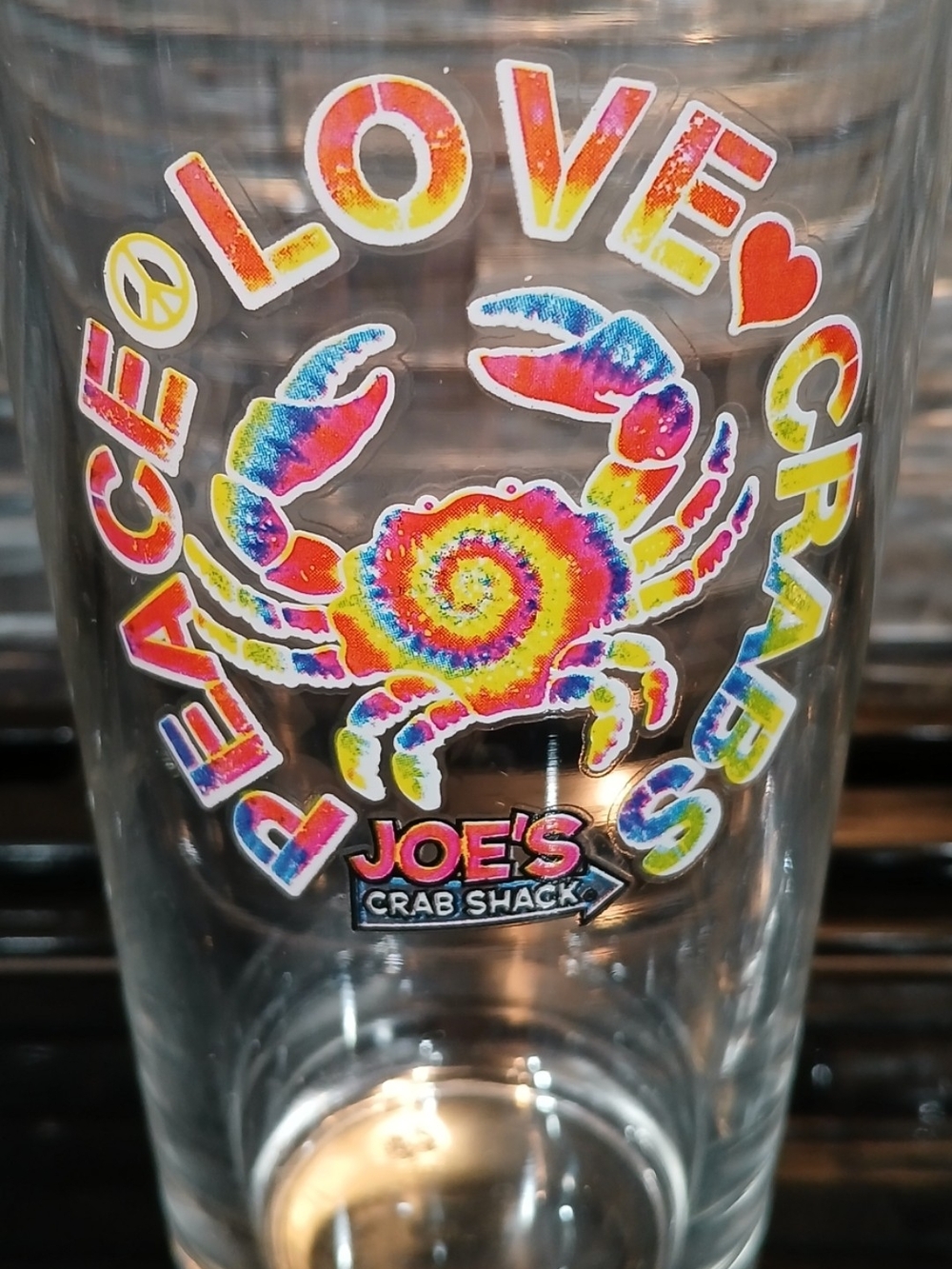 Tie-Dye Crab Pint Glass - Multi